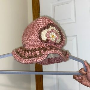 Super Cute Pink Beanie( fleece inside )